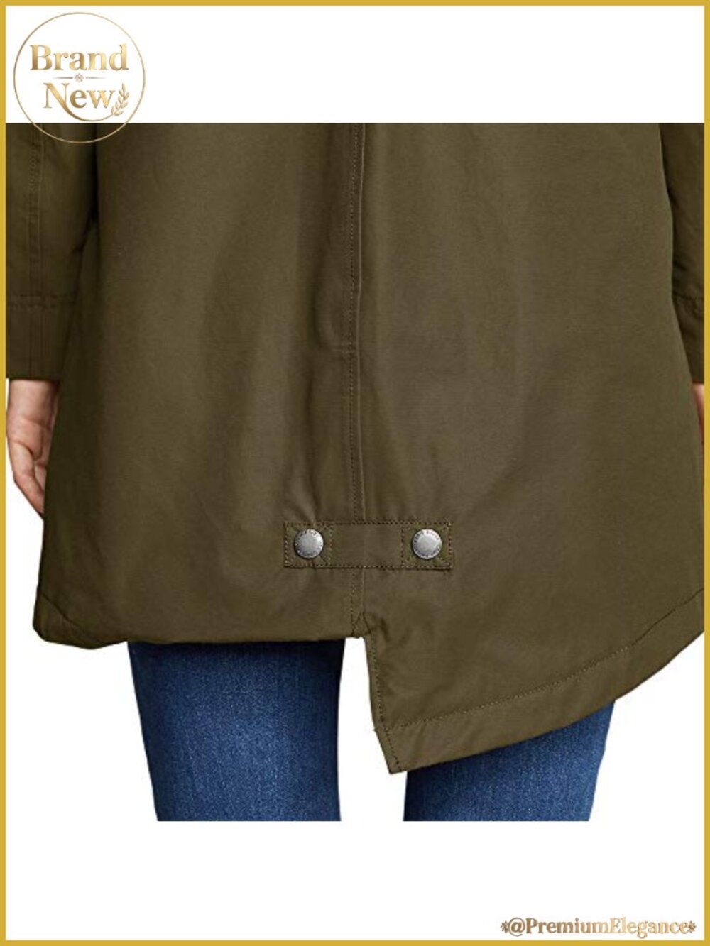 Waterproof Hooded Rain Parka Long Sleeve Seam-Sealed Raincoat - Picture 2 of 6